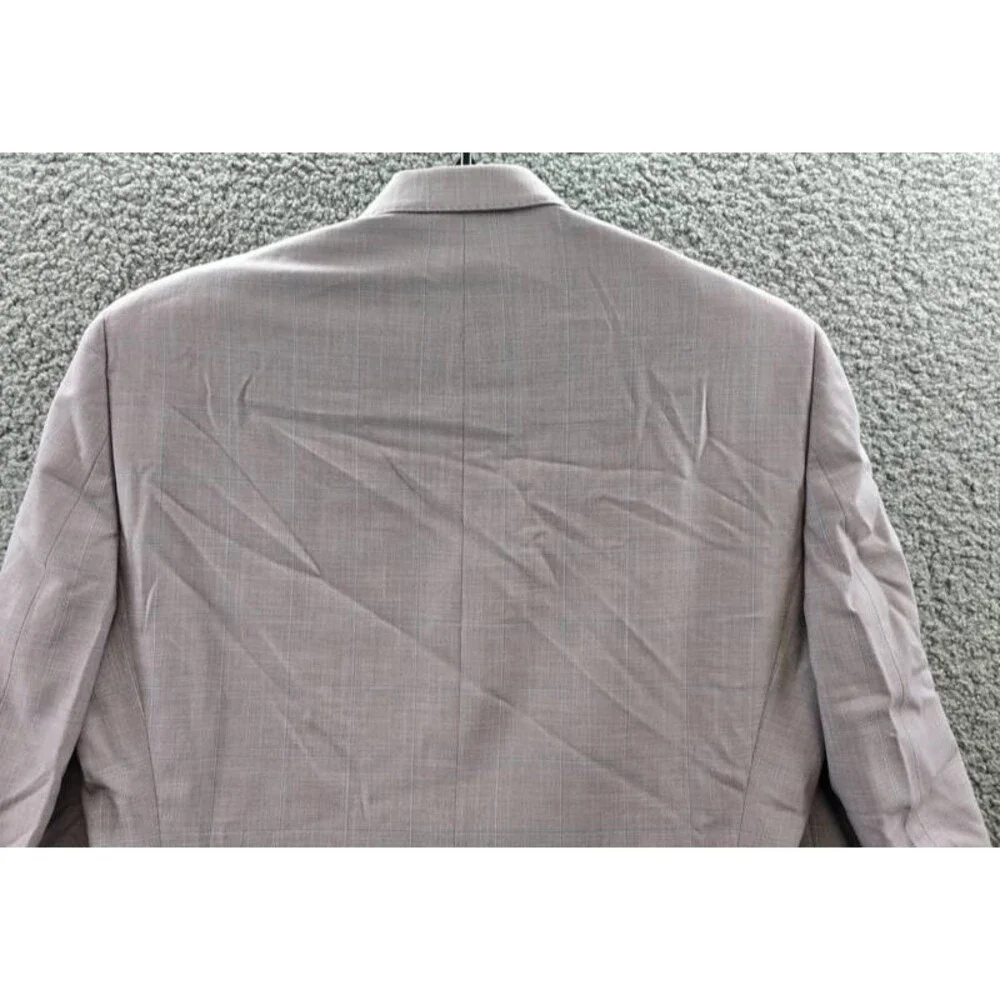 Tayion Collection Regular Fit Suit Jacket Men's 38R Pink Button Closure L/S